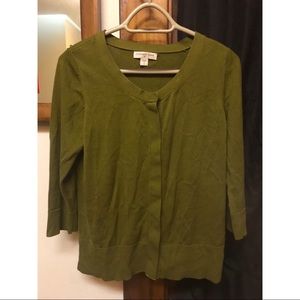 Olive Green Cardigan